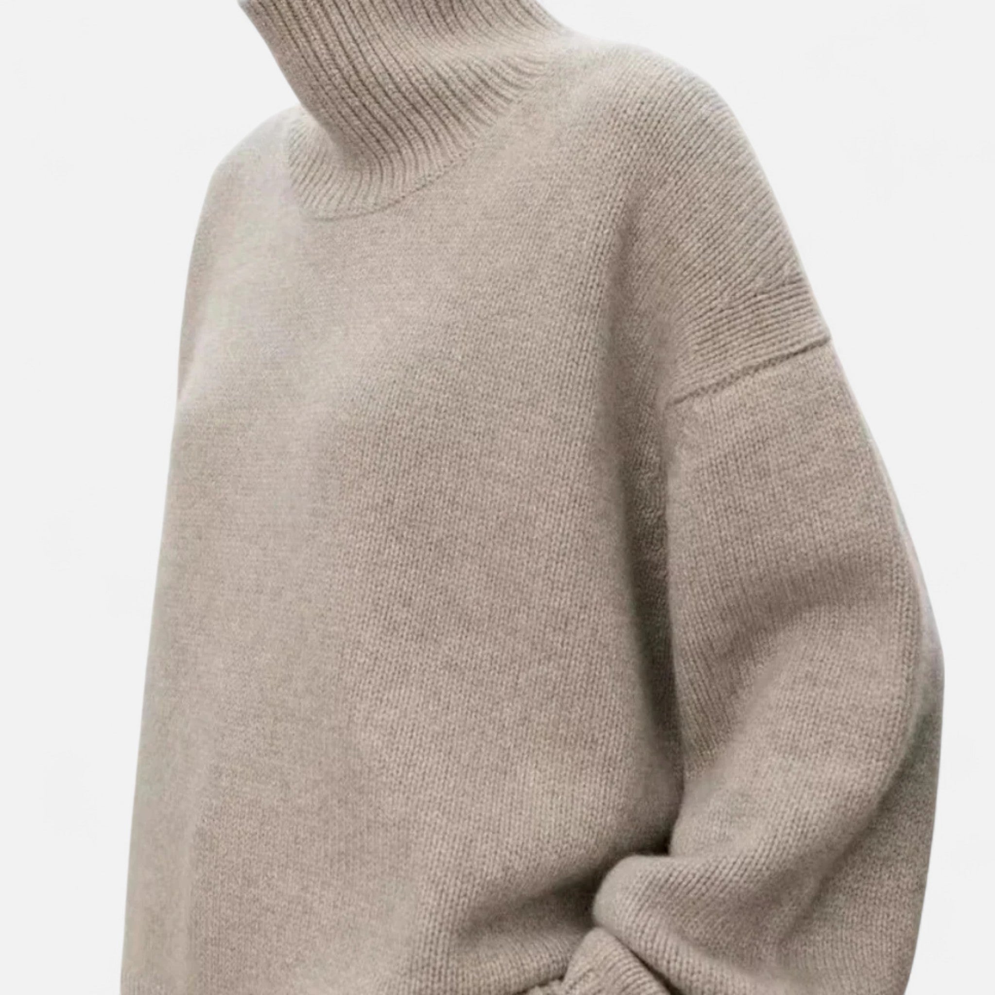 Wool Turtleneck Sweater in Five Neutral Shades