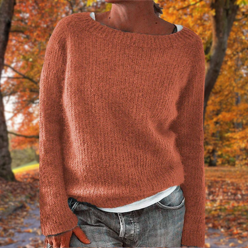 Relaxed Fit Merino Wool Sweater for Autumn and Winter