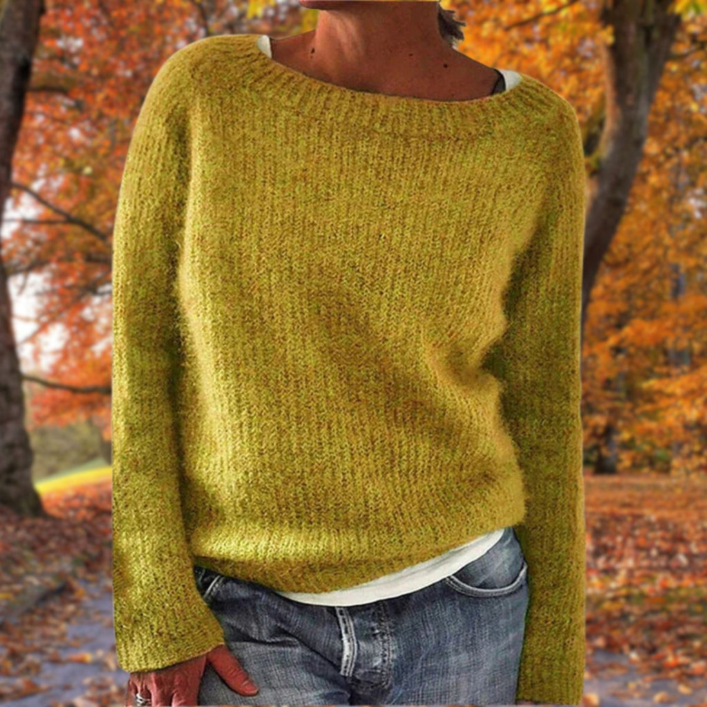 Relaxed Fit Merino Wool Sweater for Autumn and Winter