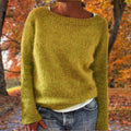 Relaxed Fit Merino Wool Sweater for Autumn and Winter