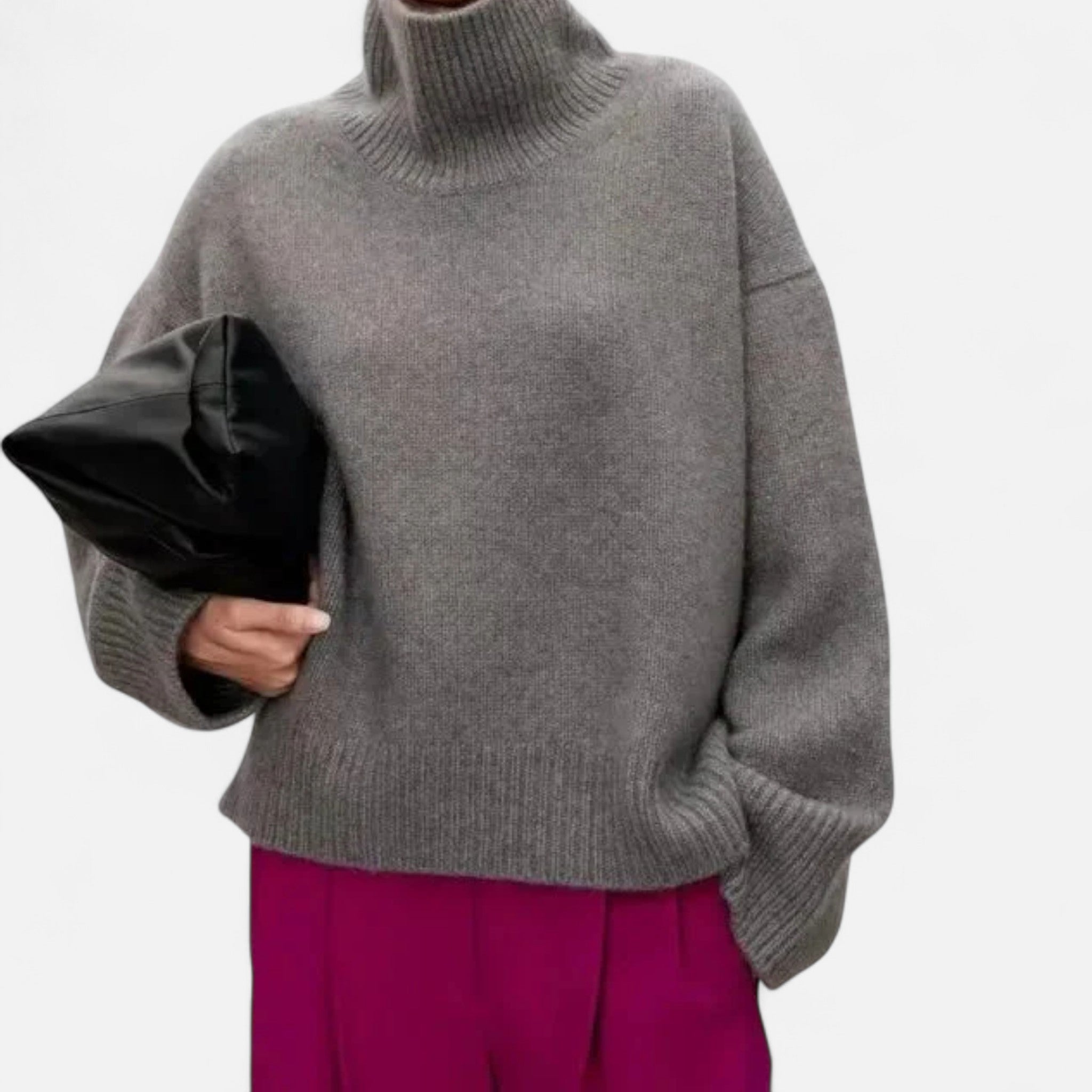 Wool Turtleneck Sweater in Five Neutral Shades