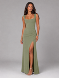 Square Neck Maxi Dress Wedding Guest