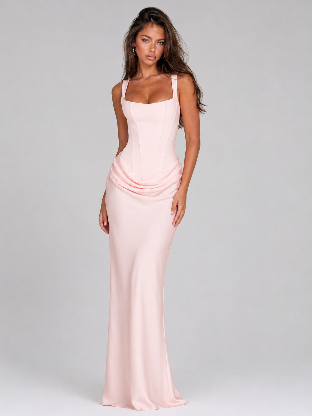 Bodycon Corset Maxi Dress Evening Women