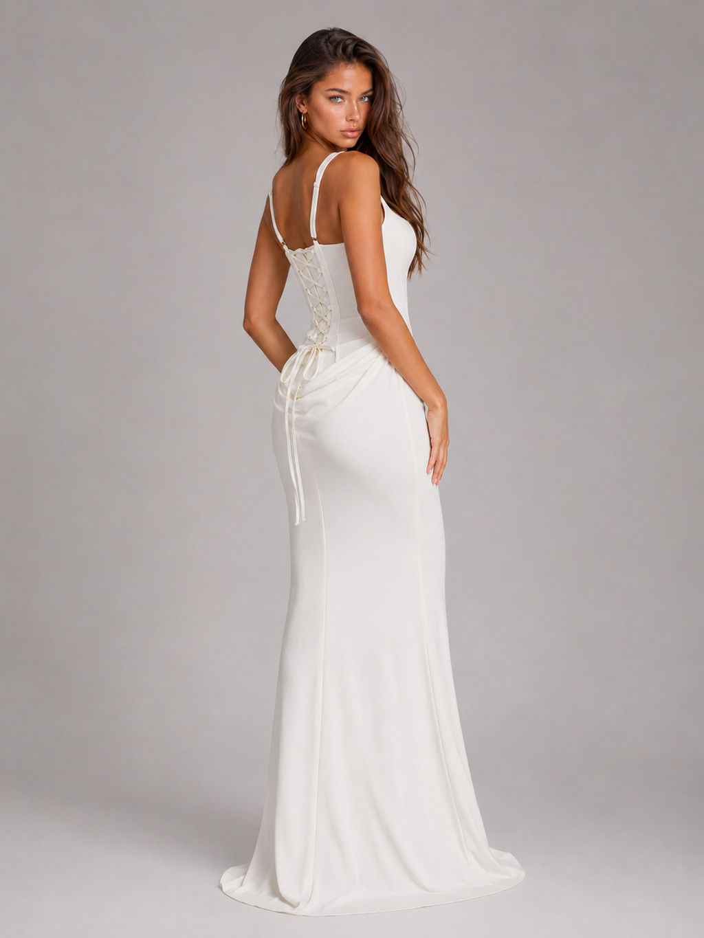 Bodycon Corset Maxi Dress Evening Women