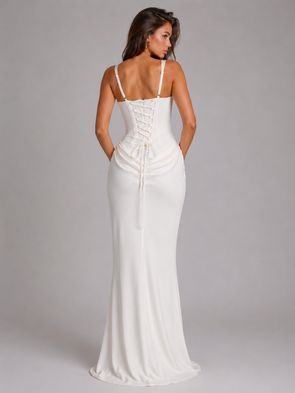 Bodycon Corset Maxi Dress Evening Women