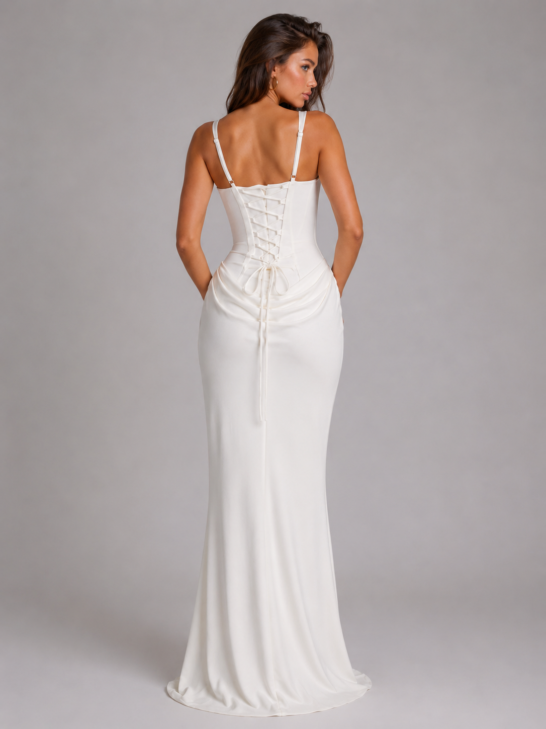 Bodycon Corset Maxi Dress Evening Women