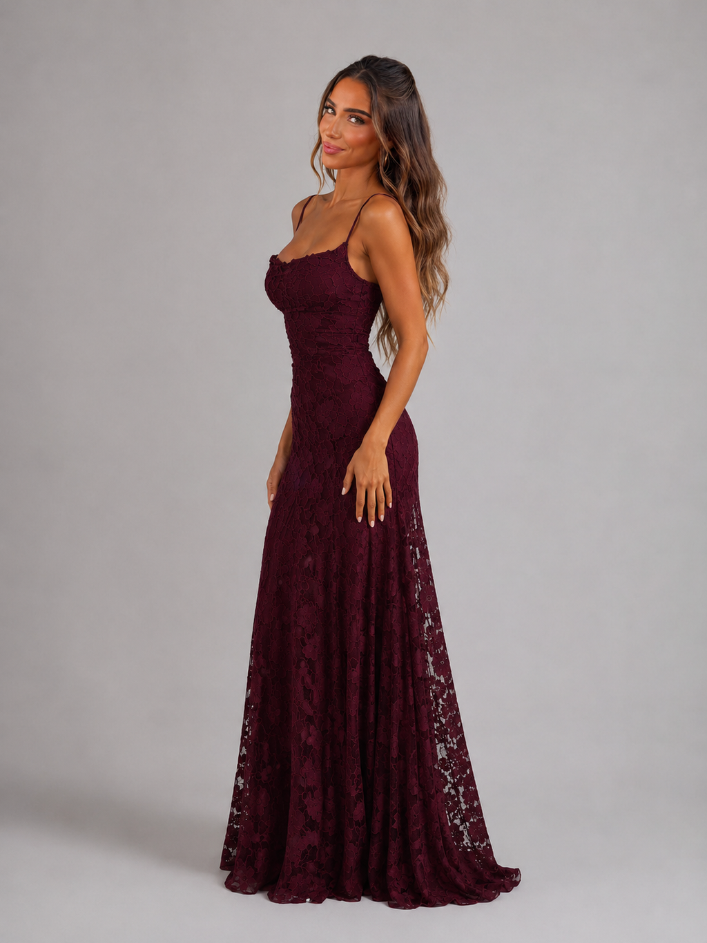Floral Sculpted Bodice Maxi Dress Wedding Guest