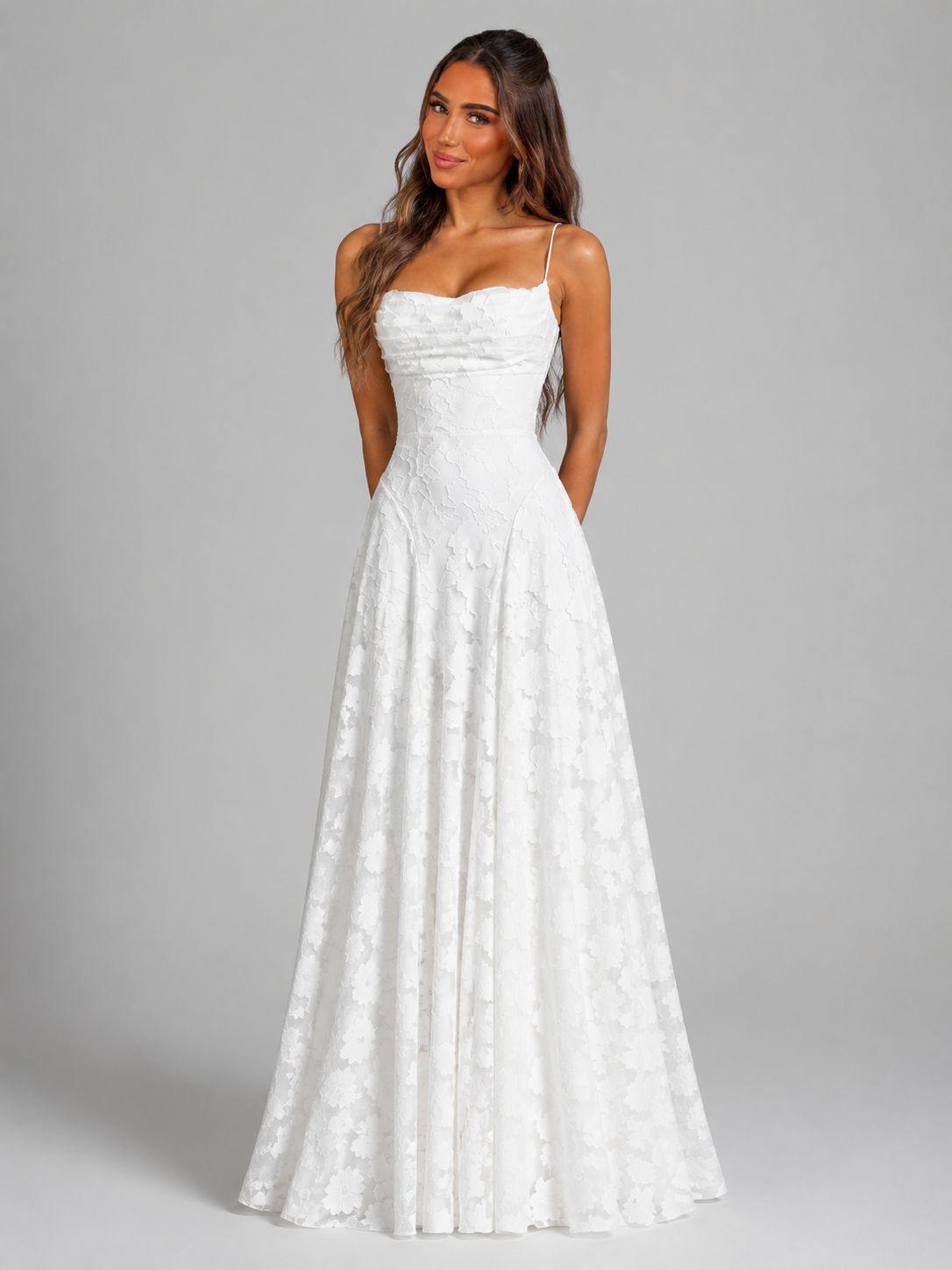 Floral Sculpted Bodice Maxi Dress Wedding Guest