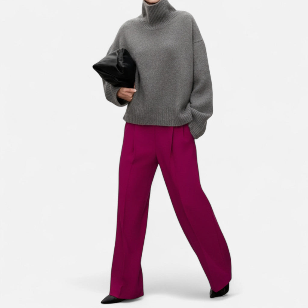 Wool Turtleneck Sweater in Five Neutral Shades